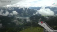 Archiv Foto Webcam Blick vom Gipfel der Schmittenhöhe 13:00