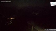 Archiv Foto Webcam Blick vom Gipfel der Schmittenhöhe 23:00