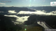 Archiv Foto Webcam Blick vom Gipfel der Schmittenhöhe 08:00
