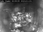 Archiv Foto Webcam Blick vom Ratshof auf den Marktplatz in Halle 23:00