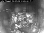 Archiv Foto Webcam Blick vom Ratshof auf den Marktplatz in Halle 01:00