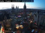 Archiv Foto Webcam Blick vom Ratshof auf den Marktplatz in Halle 15:00