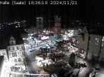 Archiv Foto Webcam Blick vom Ratshof auf den Marktplatz in Halle 17:00