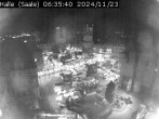 Archiv Foto Webcam Blick vom Ratshof auf den Marktplatz in Halle 05:00