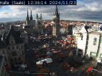 Archiv Foto Webcam Blick vom Ratshof auf den Marktplatz in Halle 11:00