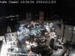 Archiv Foto Webcam Blick vom Ratshof auf den Marktplatz in Halle 17:00