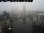 Archiv Foto Webcam Blick vom Ratshof auf den Marktplatz in Halle 07:00