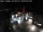 Archiv Foto Webcam Blick vom Ratshof auf den Marktplatz in Halle 23:00