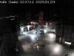 Archiv Foto Webcam Blick vom Ratshof auf den Marktplatz in Halle 01:00