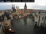 Archiv Foto Webcam Blick vom Ratshof auf den Marktplatz in Halle 07:00