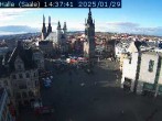 Archiv Foto Webcam Blick vom Ratshof auf den Marktplatz in Halle 13:00