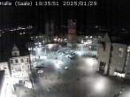 Archiv Foto Webcam Blick vom Ratshof auf den Marktplatz in Halle 17:00