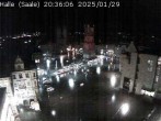 Archiv Foto Webcam Blick vom Ratshof auf den Marktplatz in Halle 19:00