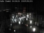 Archiv Foto Webcam Blick vom Ratshof auf den Marktplatz in Halle 03:00