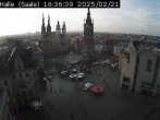 Archiv Foto Webcam Blick vom Ratshof auf den Marktplatz in Halle 15:00