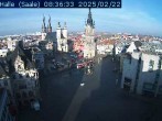 Archiv Foto Webcam Blick vom Ratshof auf den Marktplatz in Halle 07:00