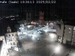 Archiv Foto Webcam Blick vom Ratshof auf den Marktplatz in Halle 17:00