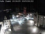 Archiv Foto Webcam Blick vom Ratshof auf den Marktplatz in Halle 19:00