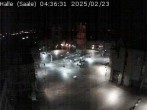 Archiv Foto Webcam Blick vom Ratshof auf den Marktplatz in Halle 03:00