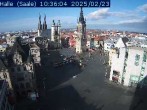 Archiv Foto Webcam Blick vom Ratshof auf den Marktplatz in Halle 09:00