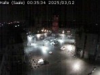 Archiv Foto Webcam Blick vom Ratshof auf den Marktplatz in Halle 23:00