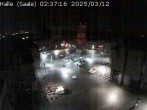 Archiv Foto Webcam Blick vom Ratshof auf den Marktplatz in Halle 01:00