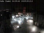 Archiv Foto Webcam Blick vom Ratshof auf den Marktplatz in Halle 03:00