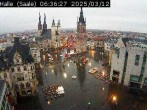 Archiv Foto Webcam Blick vom Ratshof auf den Marktplatz in Halle 05:00