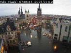 Archiv Foto Webcam Blick vom Ratshof auf den Marktplatz in Halle 06:00