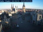 Archiv Foto Webcam Blick vom Ratshof auf den Marktplatz in Halle 05:00