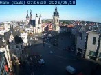 Archiv Foto Webcam Blick vom Ratshof auf den Marktplatz in Halle 06:00