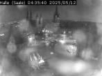 Archiv Foto Webcam Blick vom Ratshof auf den Marktplatz in Halle 03:00