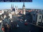 Archiv Foto Webcam Blick vom Ratshof auf den Marktplatz in Halle 06:00