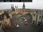 Archiv Foto Webcam Blick vom Ratshof auf den Marktplatz in Halle 05:00