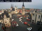 Archiv Foto Webcam Blick vom Ratshof auf den Marktplatz in Halle 07:00
