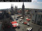 Archiv Foto Webcam Blick vom Ratshof auf den Marktplatz in Halle 15:00