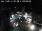 Archiv Foto Webcam Blick vom Ratshof auf den Marktplatz in Halle 21:00