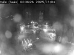 Archiv Foto Webcam Blick vom Ratshof auf den Marktplatz in Halle 01:00
