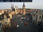 Archiv Foto Webcam Blick vom Ratshof auf den Marktplatz in Halle 05:00