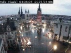 Archiv Foto Webcam Blick vom Ratshof auf den Marktplatz in Halle 03:00