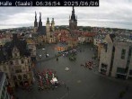 Archiv Foto Webcam Blick vom Ratshof auf den Marktplatz in Halle 05:00