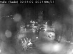 Archiv Foto Webcam Blick vom Ratshof auf den Marktplatz in Halle 01:00