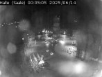Archiv Foto Webcam Blick vom Ratshof auf den Marktplatz in Halle 23:00