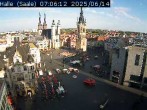 Archiv Foto Webcam Blick vom Ratshof auf den Marktplatz in Halle 06:00