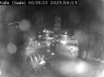 Archiv Foto Webcam Blick vom Ratshof auf den Marktplatz in Halle 23:00