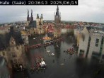 Archiv Foto Webcam Blick vom Ratshof auf den Marktplatz in Halle 19:00
