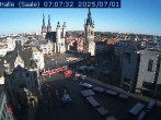 Archiv Foto Webcam Blick vom Ratshof auf den Marktplatz in Halle 06:00