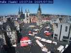 Archiv Foto Webcam Blick vom Ratshof auf den Marktplatz in Halle 09:00