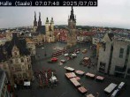 Archiv Foto Webcam Blick vom Ratshof auf den Marktplatz in Halle 06:00