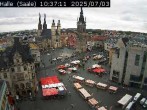 Archiv Foto Webcam Blick vom Ratshof auf den Marktplatz in Halle 09:00
